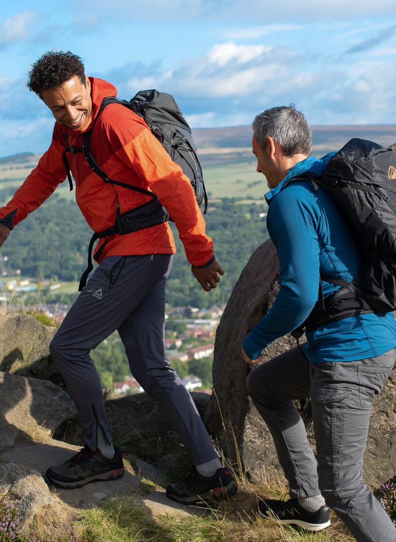 Two men on mountain