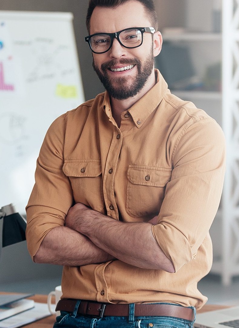 Man with glasses